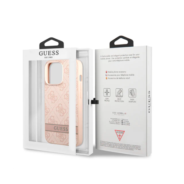IPHONE 13 GUESS 4G CASE-PINK